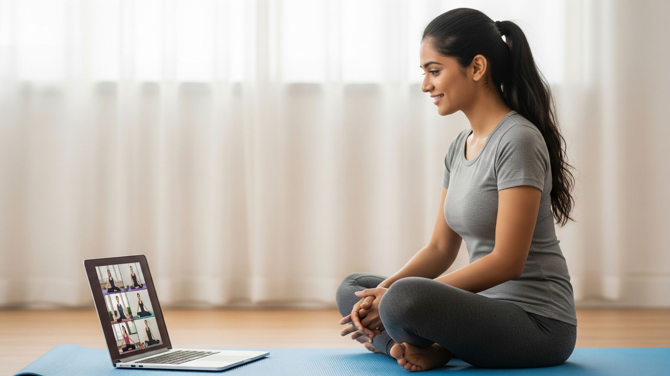 Live online yoga class with supportive community in Ireland